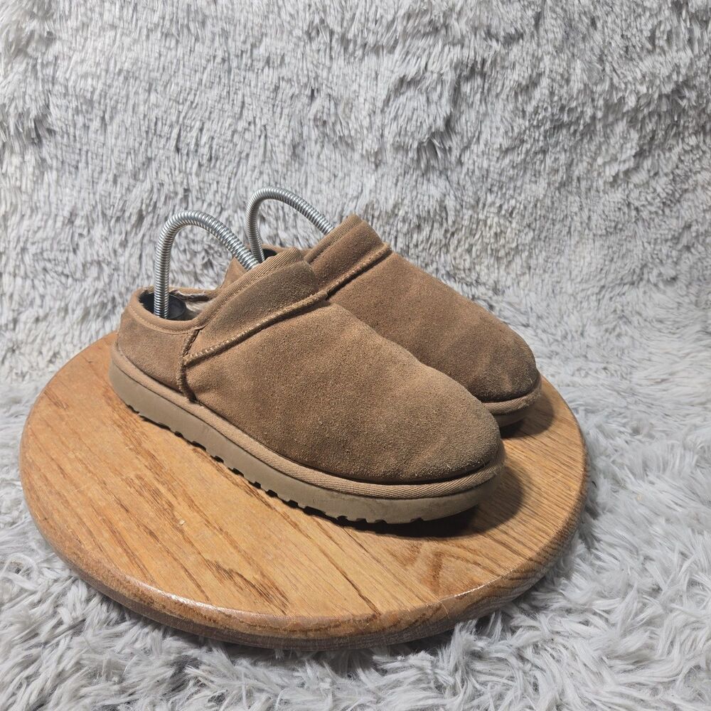 UGG Classic Chestnut Slipper Slip On Suede Sheepskin Warm Cozy Womens Size 7
